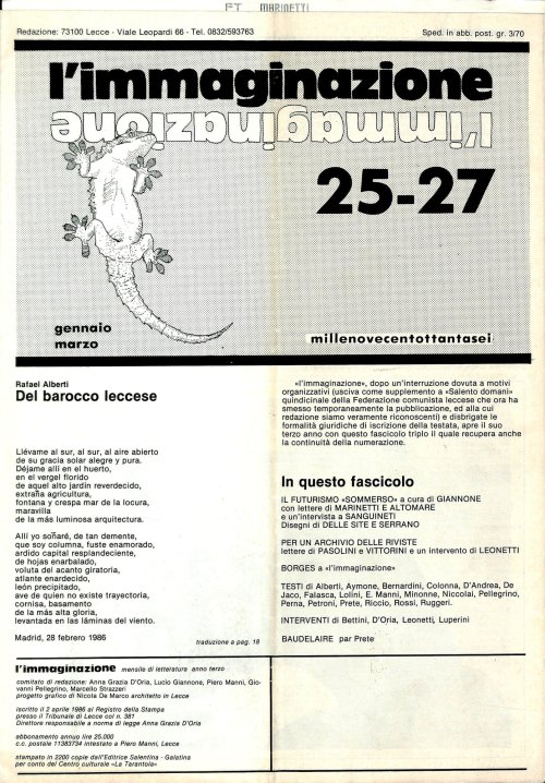 l'immaginazione 25-26-27