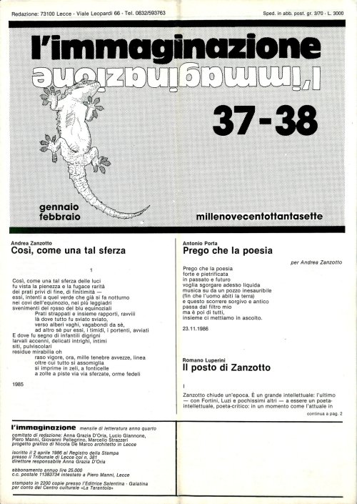 l'immaginazione 37-38