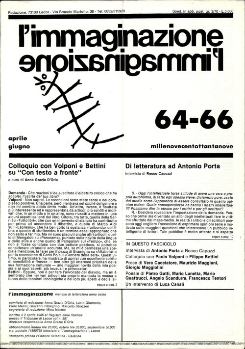 l'immaginazione 64-65-66