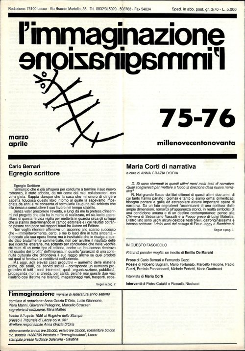 l'immaginazione 75-76